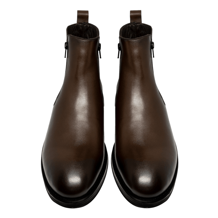 Rio: Bottes Homme - Caoutchouc Marron - Bleather Maroc