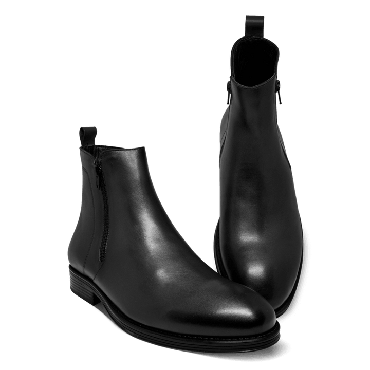 Rio: Bottes Homme - Caoutchouc Noir - Bleather Maroc