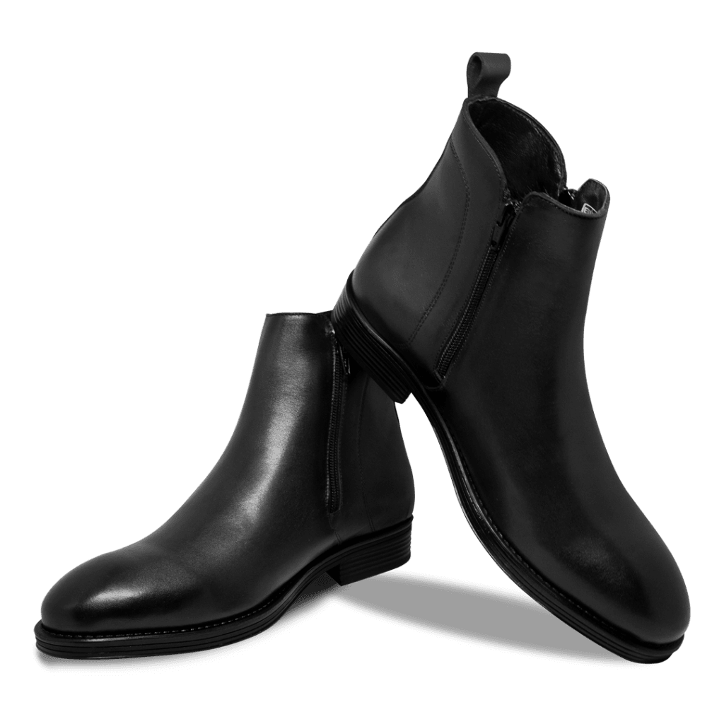 Rio: Bottes Homme - Caoutchouc Noir - Bleather Maroc