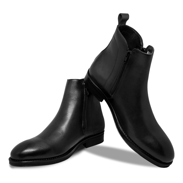 Rio: Bottes Homme - Caoutchouc Noir - Bleather Maroc