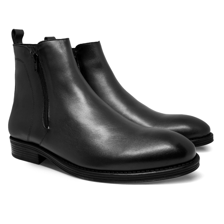 Rio: Bottes Homme - Caoutchouc Noir - Bleather Maroc