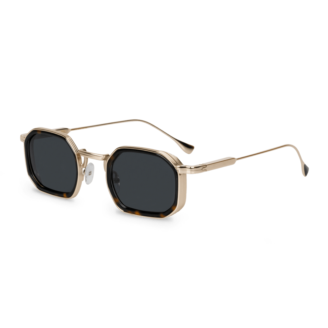 Riveria: Lunettes de soleil de luxe Havane Silver - Bleather Maroc