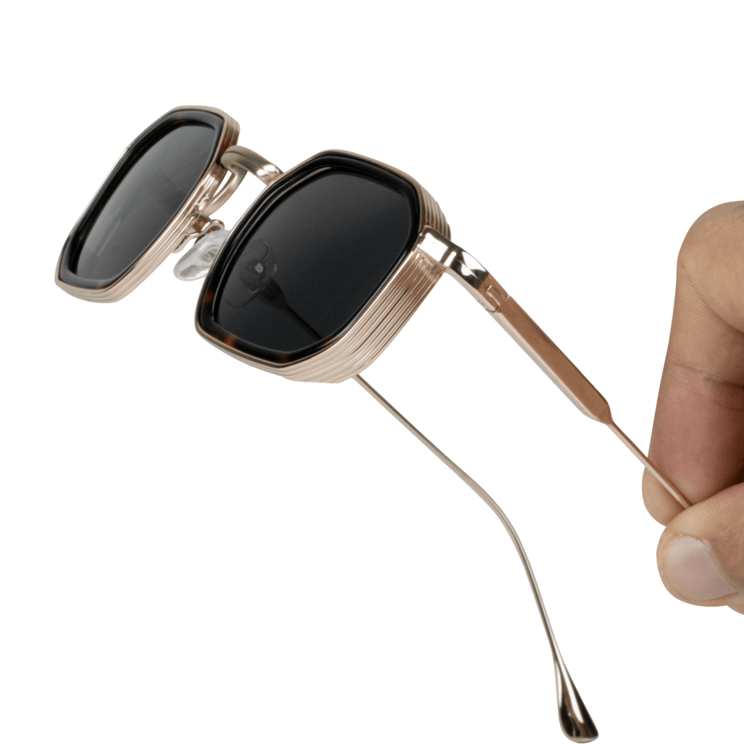 Riveria: Lunettes de soleil de luxe Havane Silver - Bleather Maroc