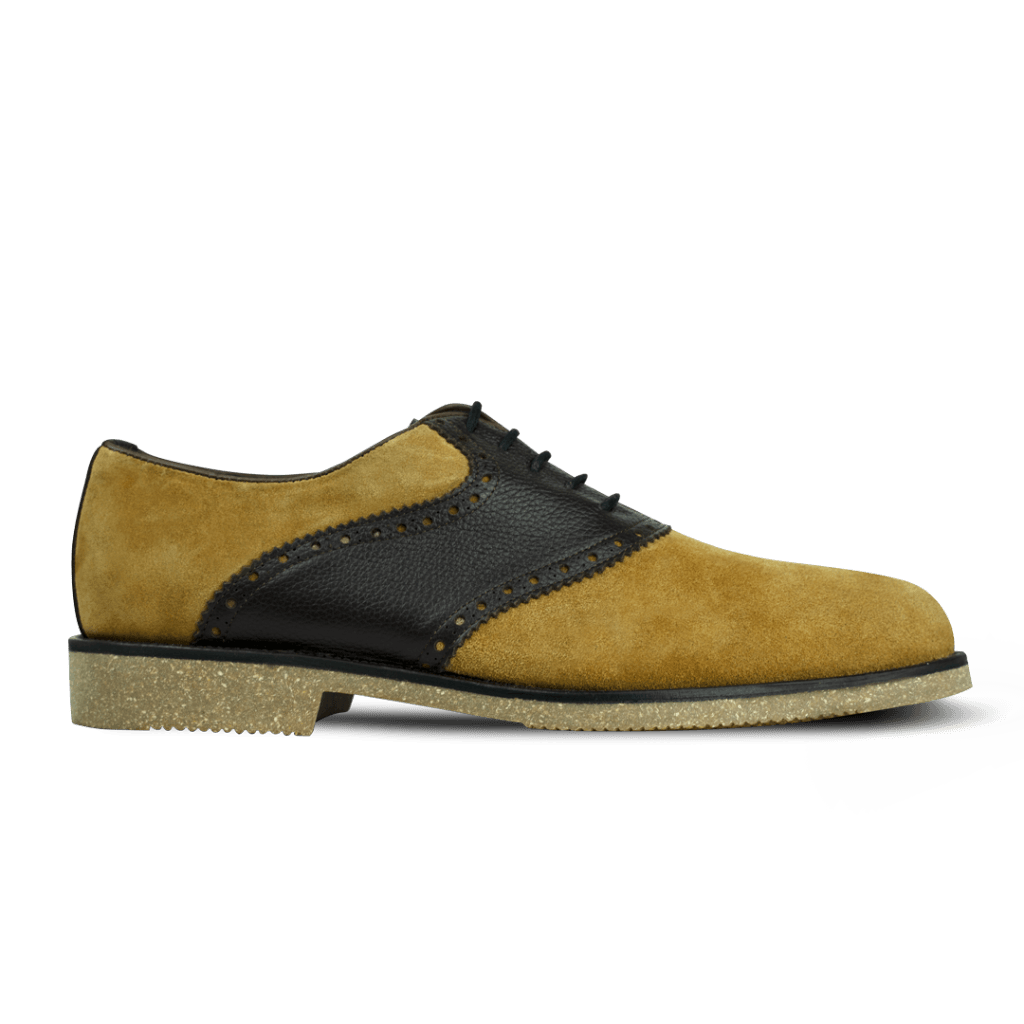Russel: Derby Homme - Daim Beige/Marron - Bleather Maroc