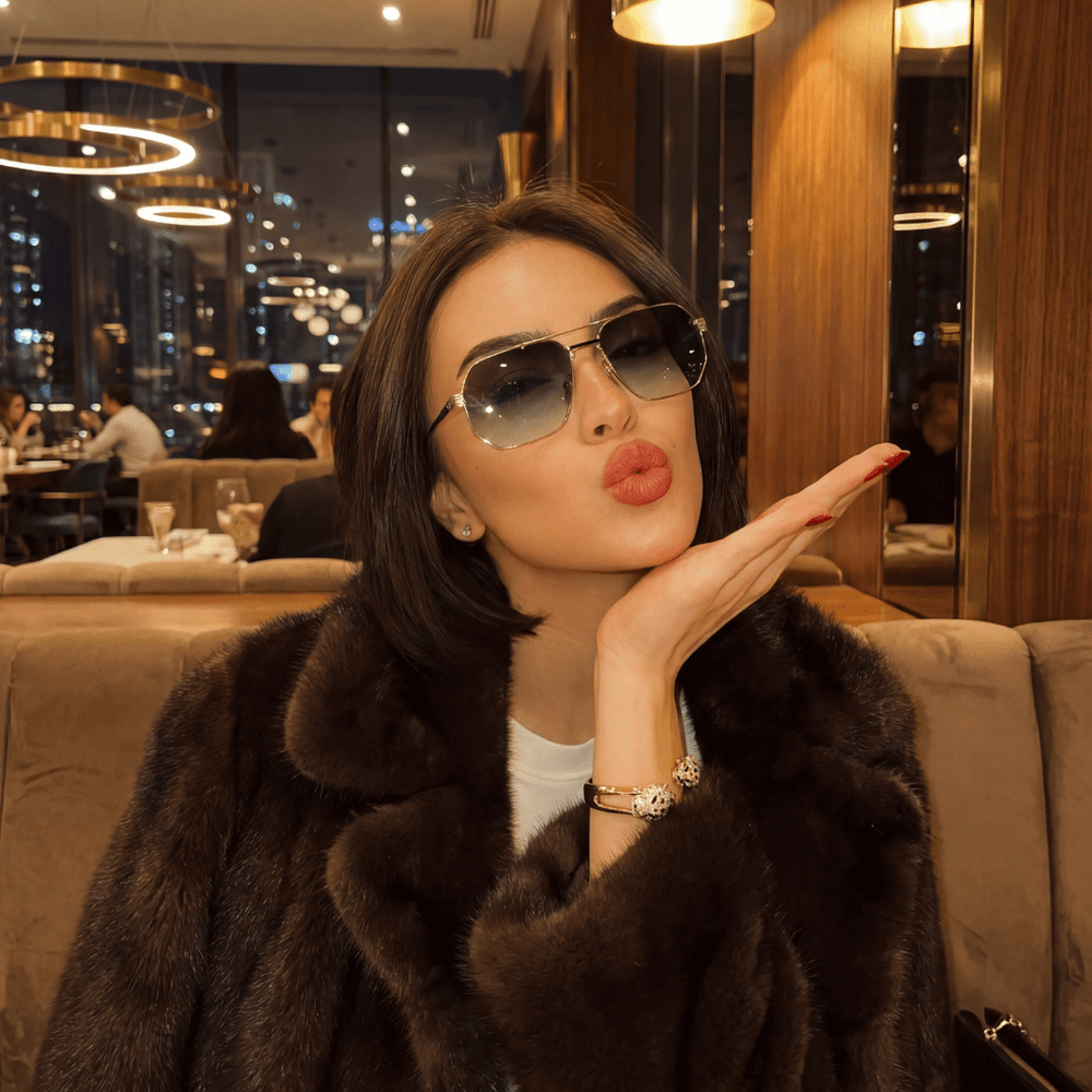 Ruthless: Lunettes de soleil de luxe Havane - Bleather Maroc