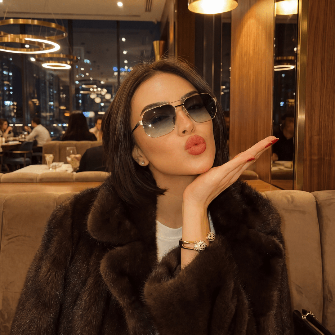 Ruthless: Lunettes de soleil de luxe Havane - Bleather Maroc