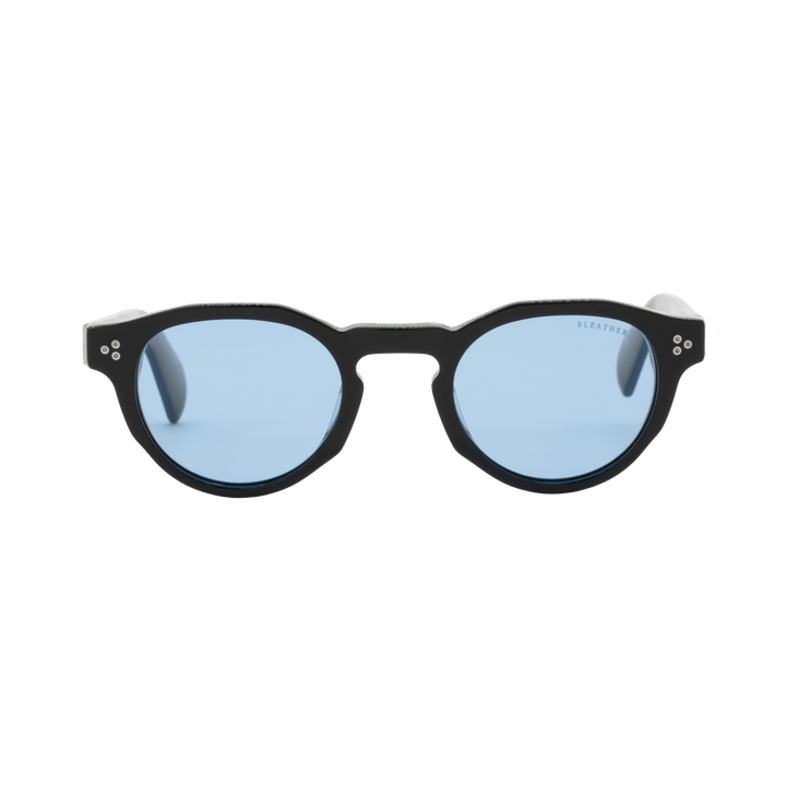Ryder: Lunettes de soleil de luxe Bleu trans/Noir - Bleather Maroc