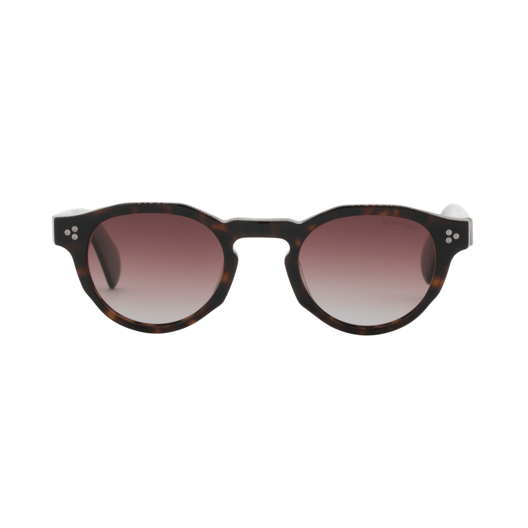 Ryder: Lunettes de soleil de luxe Mr dég/Havane - Bleather Maroc
