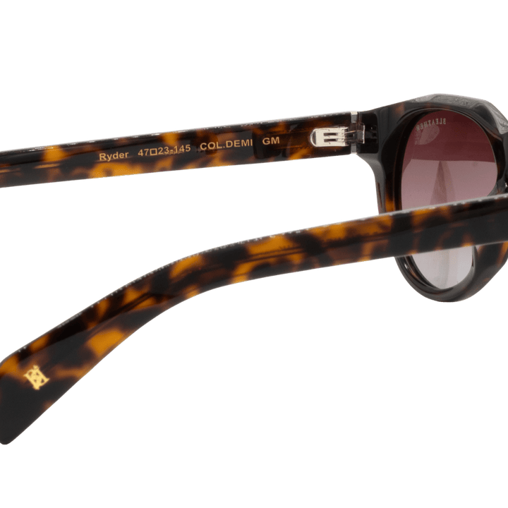 Ryder: Lunettes de soleil de luxe Mr dég/Havane - Bleather Maroc