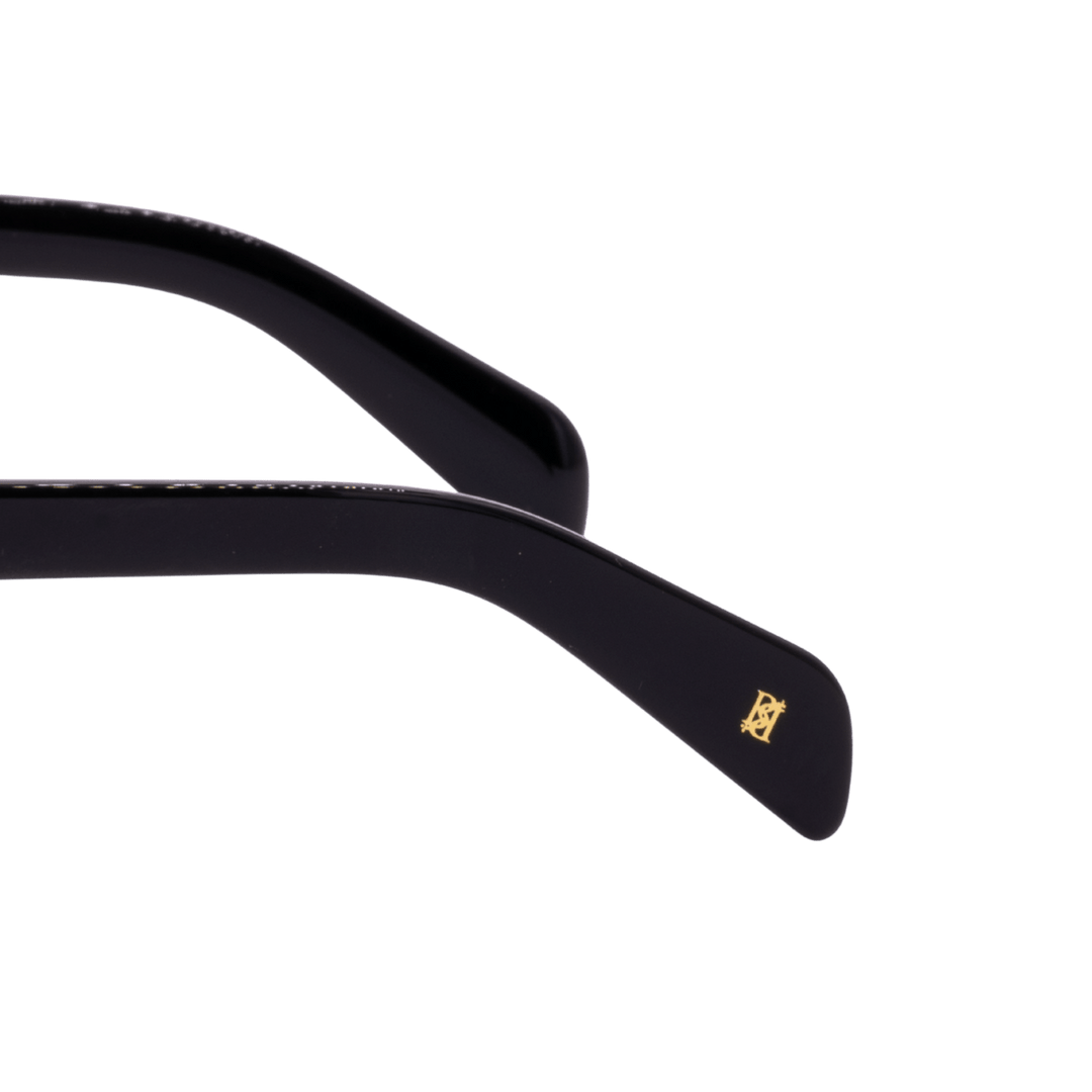 Ryder: Lunettes de soleil de luxe Noir dég/Noir - Bleather Maroc