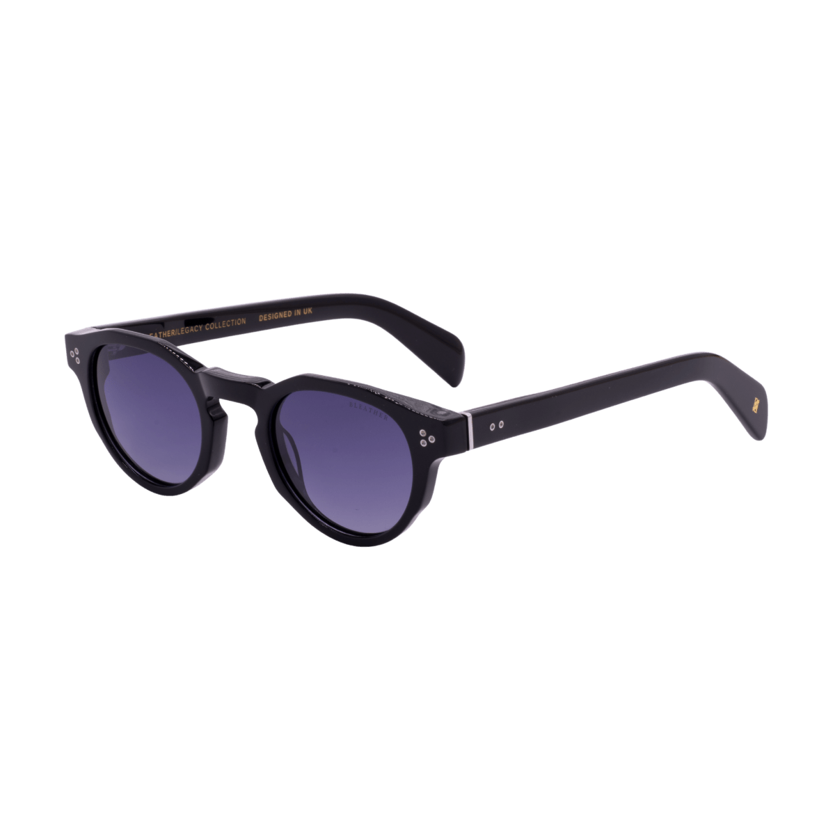 Lunettes De Soleil Prestiges Vintage à Verres Dégradés - Monture Dorée Avec Perles Noires