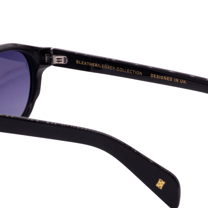 Ryder: Lunettes de soleil de luxe Noir dég/Noir - Bleather Maroc