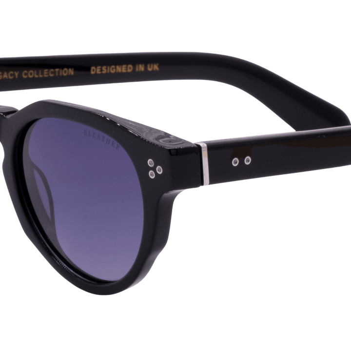 Ryder: Lunettes de soleil de luxe Noir dég/Noir - Bleather Maroc
