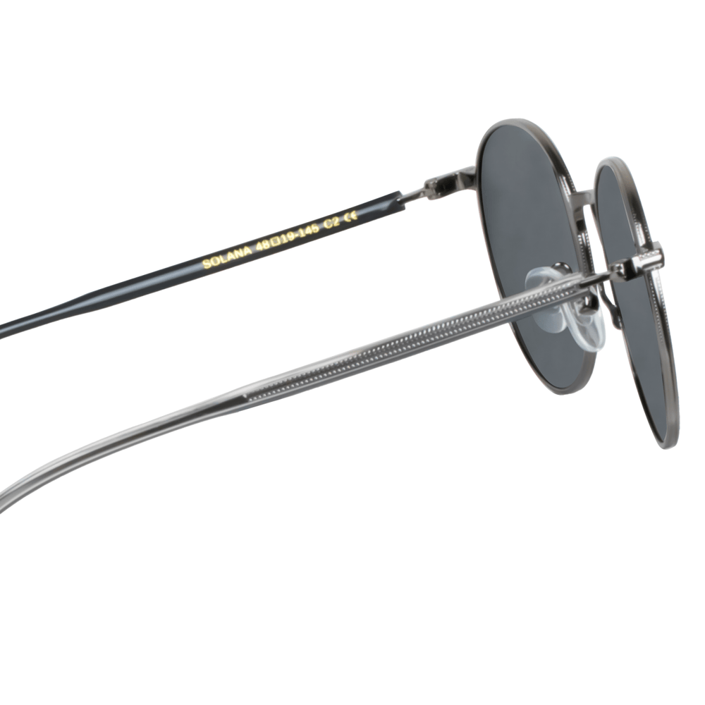 Solana: Lunettes de soleil de luxe Silver - Bleather Maroc