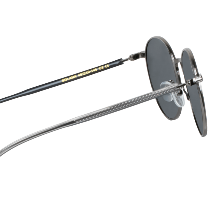 Solana: Lunettes de soleil de luxe Silver - Bleather Maroc