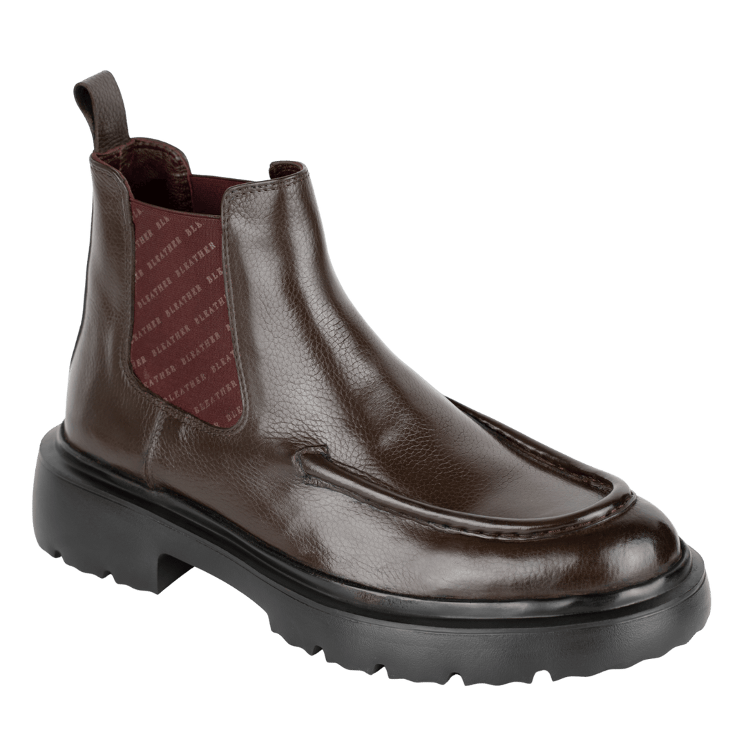 Spencer: Chelsea Boots Homme - Cuir Marron - Bleather Maroc