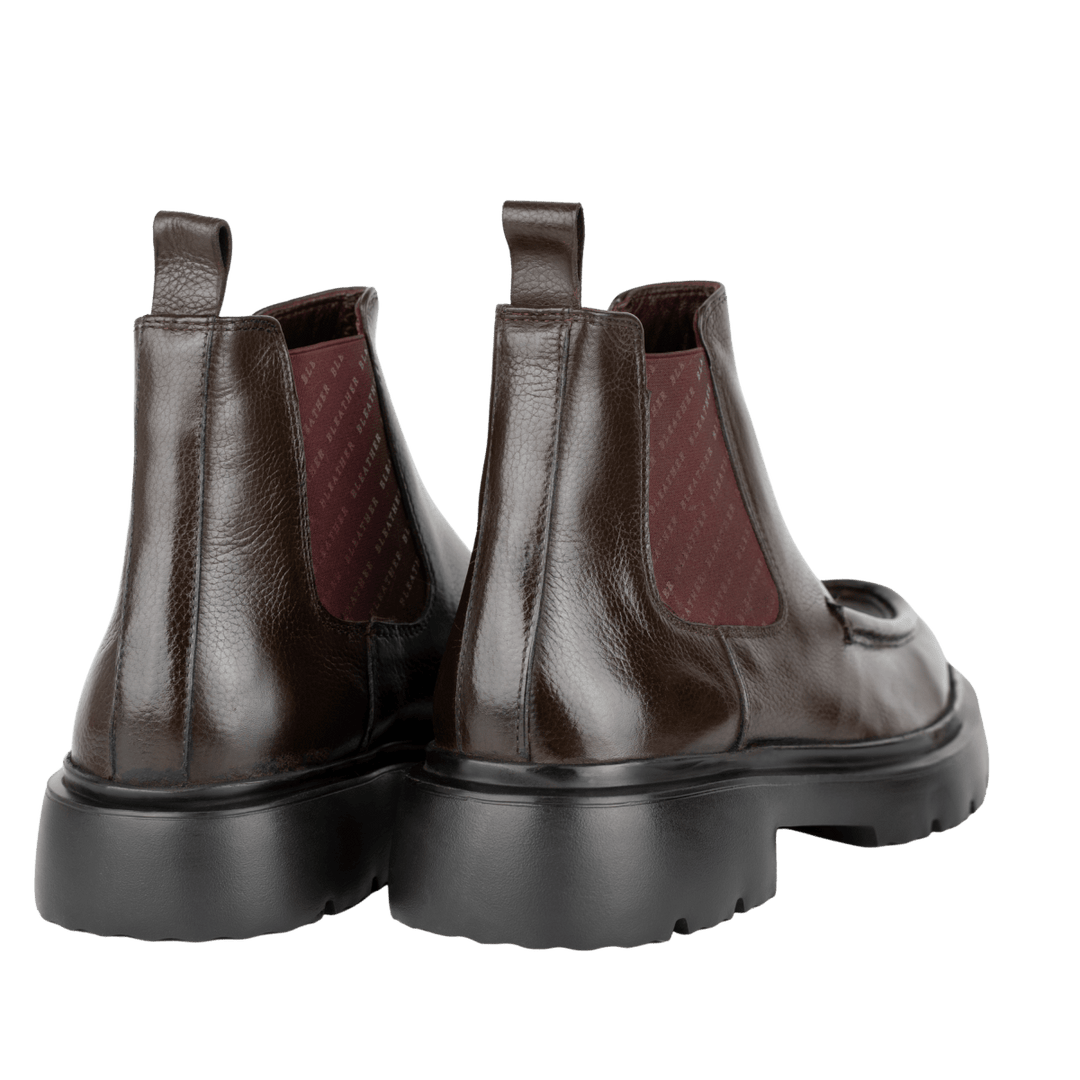 Spencer: Chelsea Boots Homme - Cuir Marron - Bleather Maroc