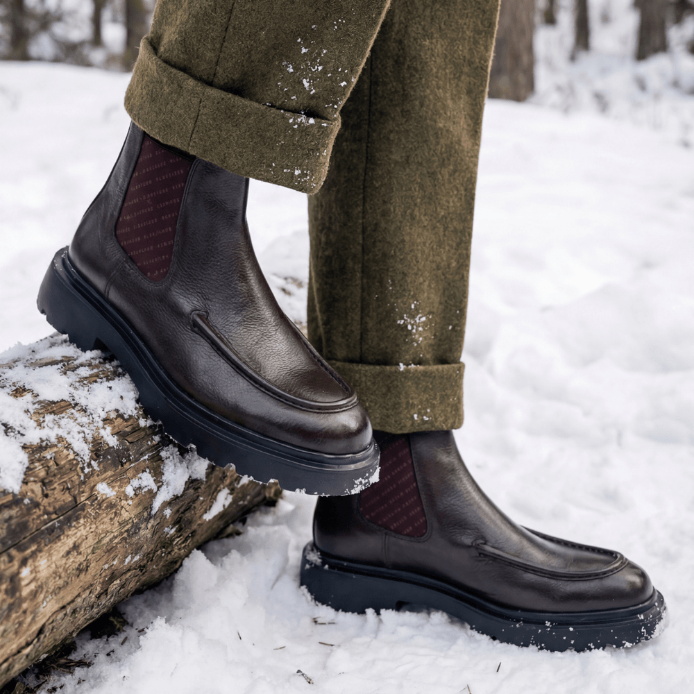 Spencer: Chelsea Boots Homme - Cuir Marron - Bleather Maroc