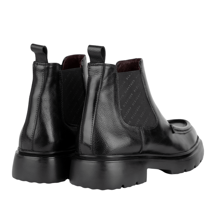 Spencer: Chelsea Boots Homme - Cuir Noir - Bleather Maroc