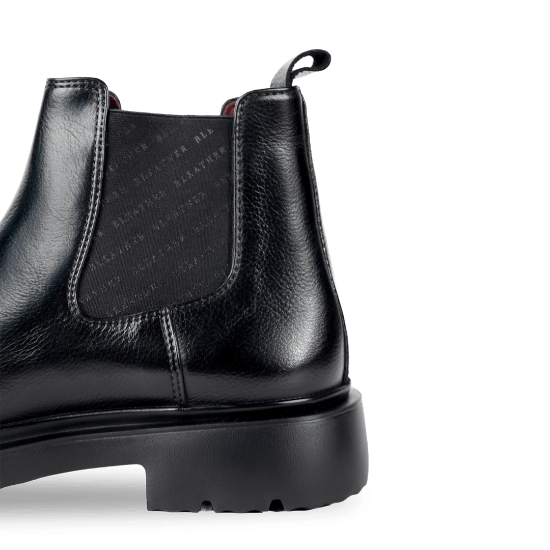 Spencer: Chelsea Boots Homme - Cuir Noir - Bleather Maroc