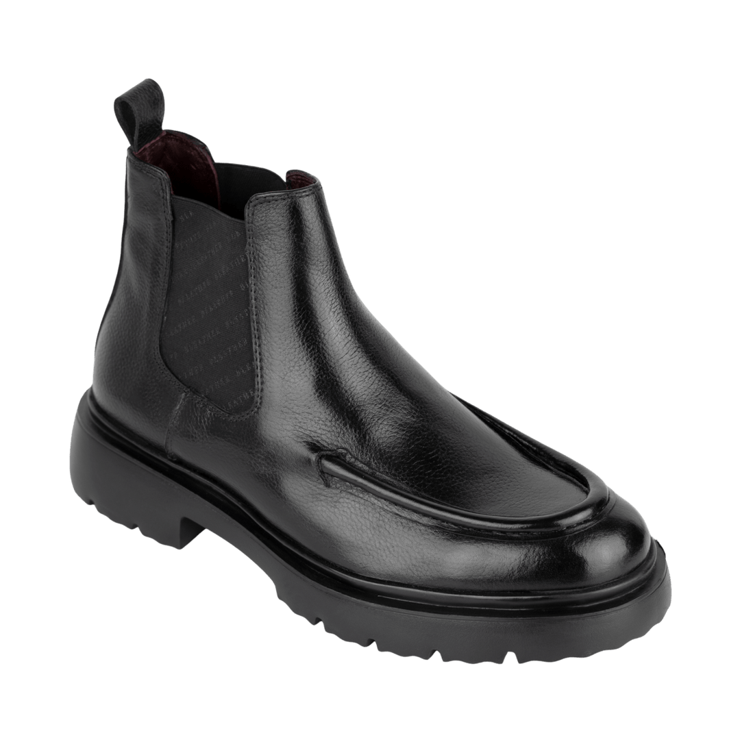 Spencer: Chelsea Boots Homme - Cuir Noir - Bleather Maroc