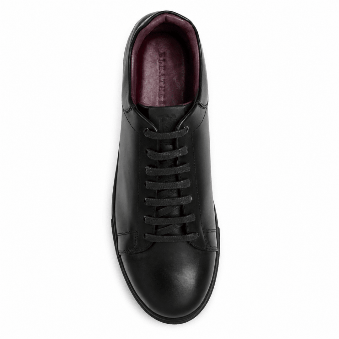 Stanley : Sneakers Homme - Cuir Noir - Bleather Maroc