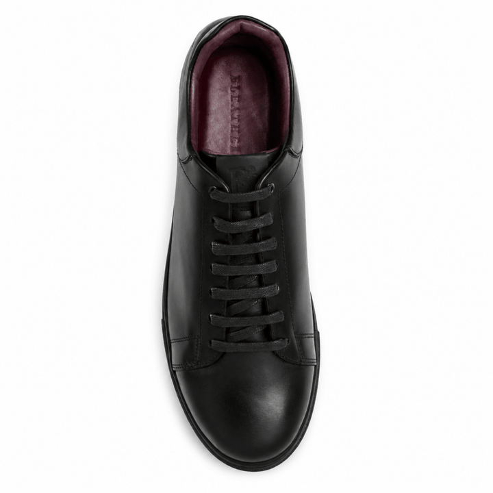 Stanley : Sneakers Homme - Cuir Noir - Bleather Maroc