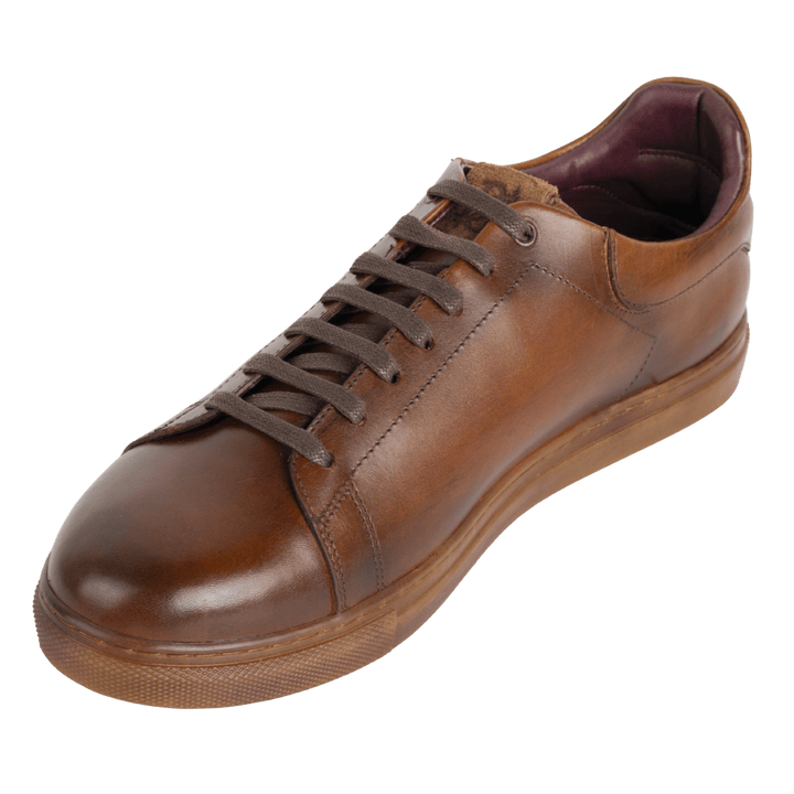Stanley : Sneakers Homme - Cuir Tabac - Bleather Maroc