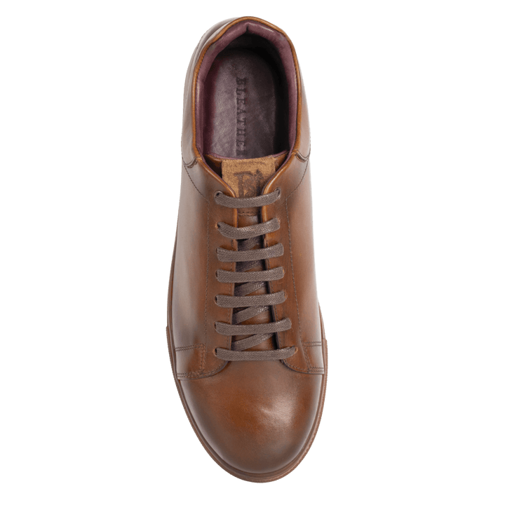 Stanley : Sneakers Homme - Cuir Tabac - Bleather Maroc