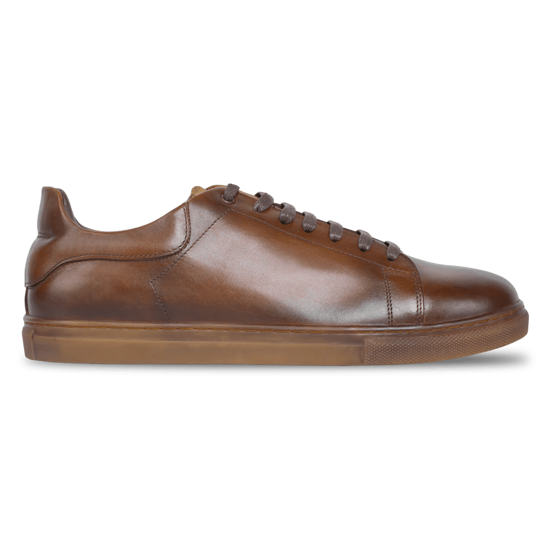 Stanley : Sneakers Homme - Cuir Tabac - Bleather Maroc