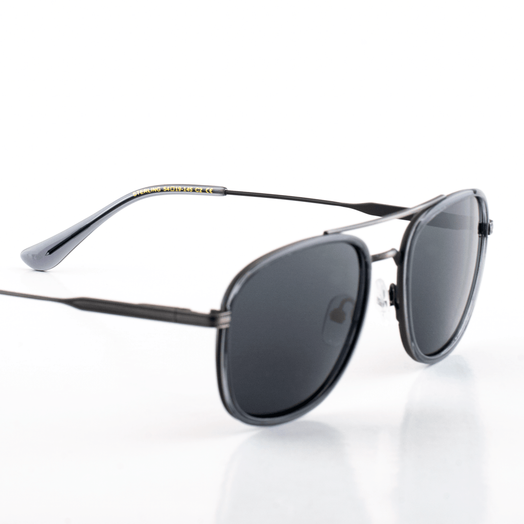 Sterling: Lunettes de soleil de luxe Gris - Bleather Maroc