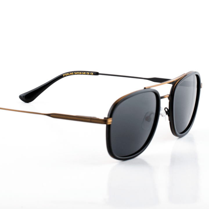 Sterling: Lunettes de soleil de luxe Noir - Bleather Maroc