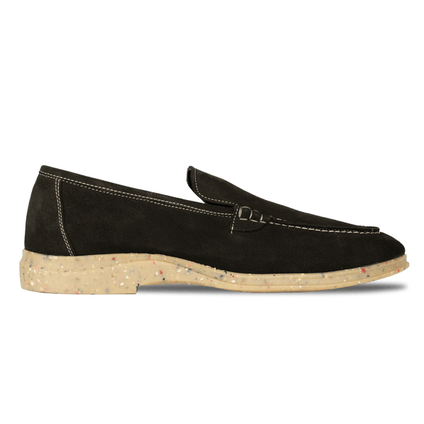 Stewart: Mocassin Homme - Daim Marron