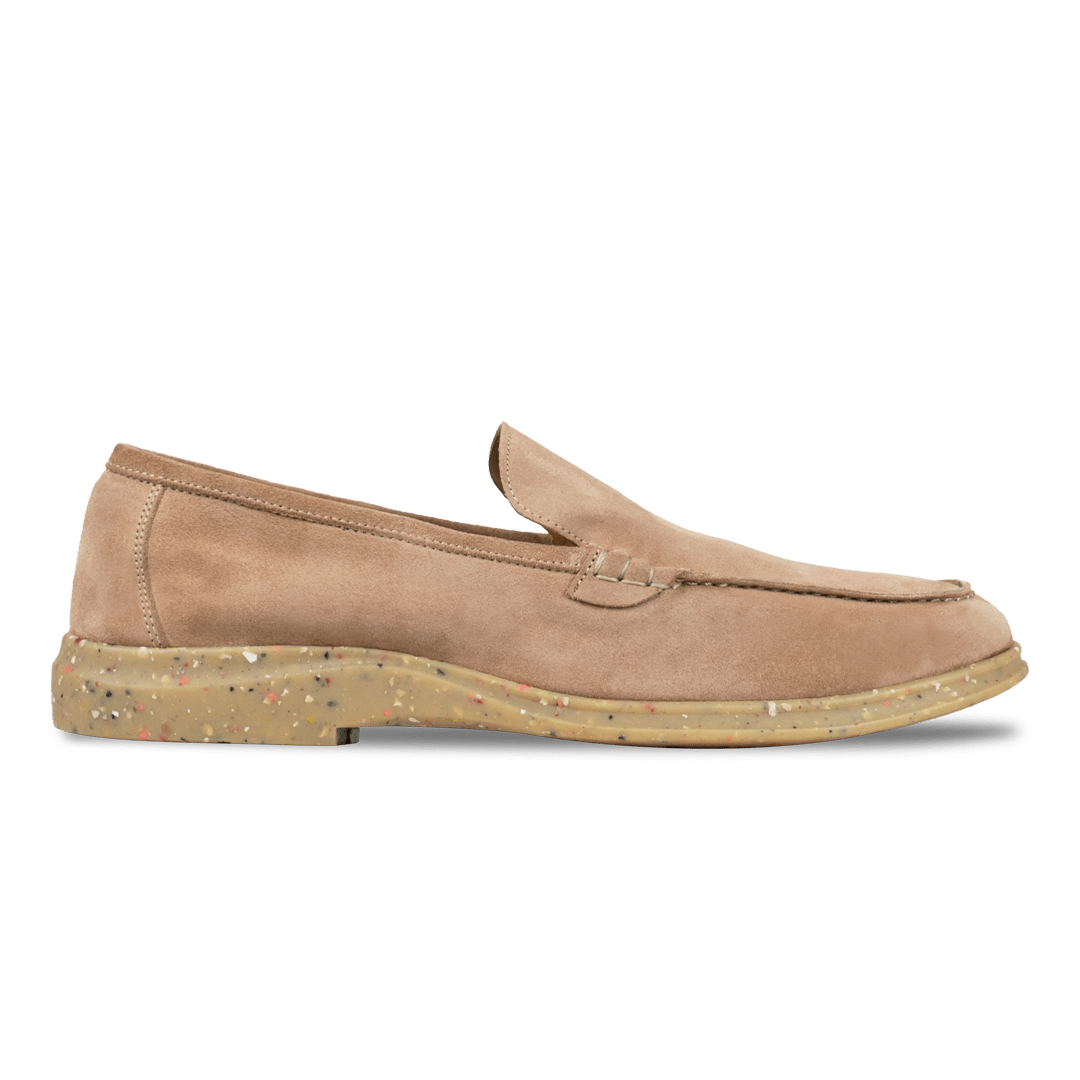 Stewart: Mocassin Homme - Daim saumon - Bleather Maroc