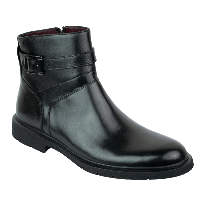Storm: Boots Homme - Cuir Noir - Bleather Maroc