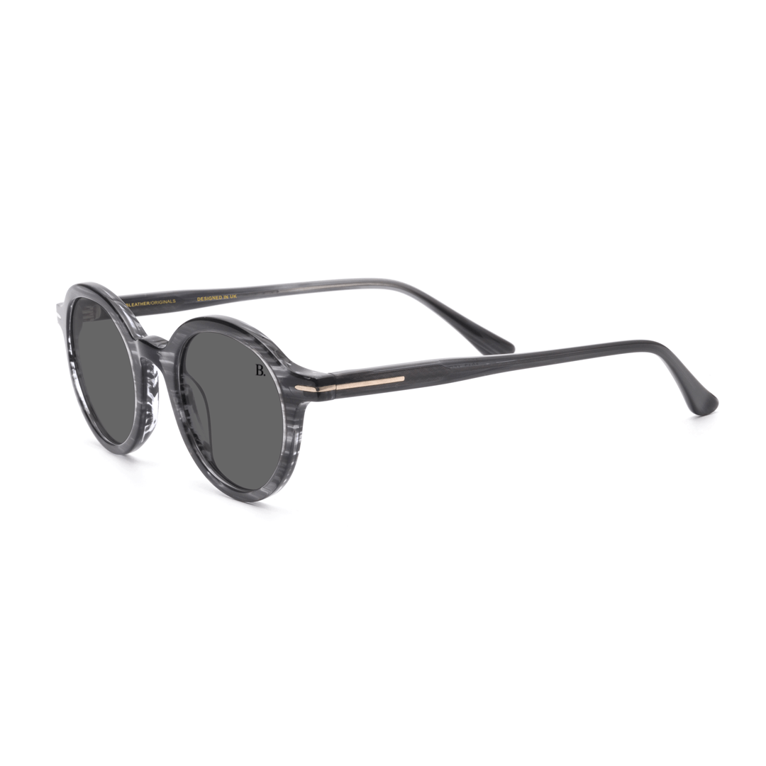 Sundew: Lunettes de soleil de luxe Gris Griffe - Bleather Maroc