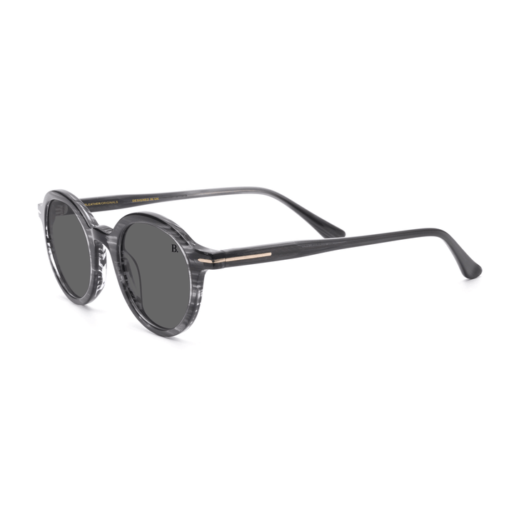 Sundew: Lunettes de soleil de luxe Gris Griffe - Bleather Maroc