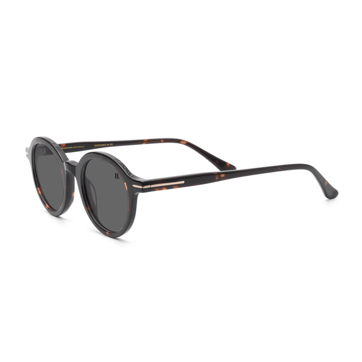 Sundew: Lunettes de soleil de luxe Havane - Bleather Maroc
