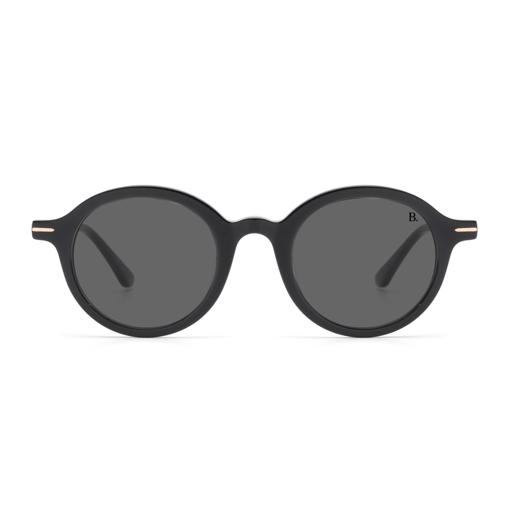 Sundew: Lunettes de soleil de luxe Noir - Bleather Maroc