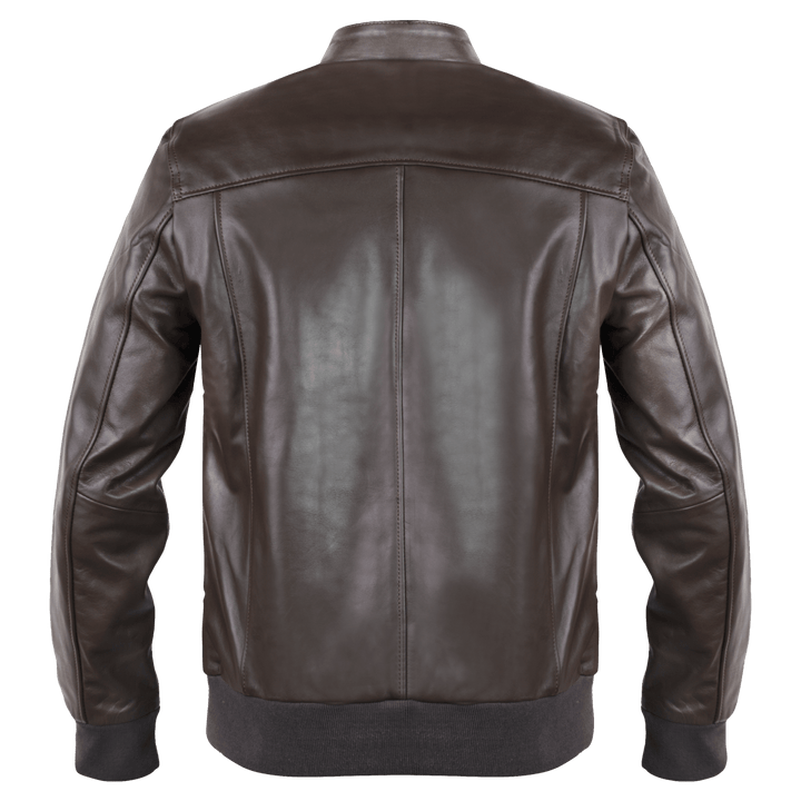 Vanguard: Jacket Hommes - Cuir Marron - Bleather Maroc