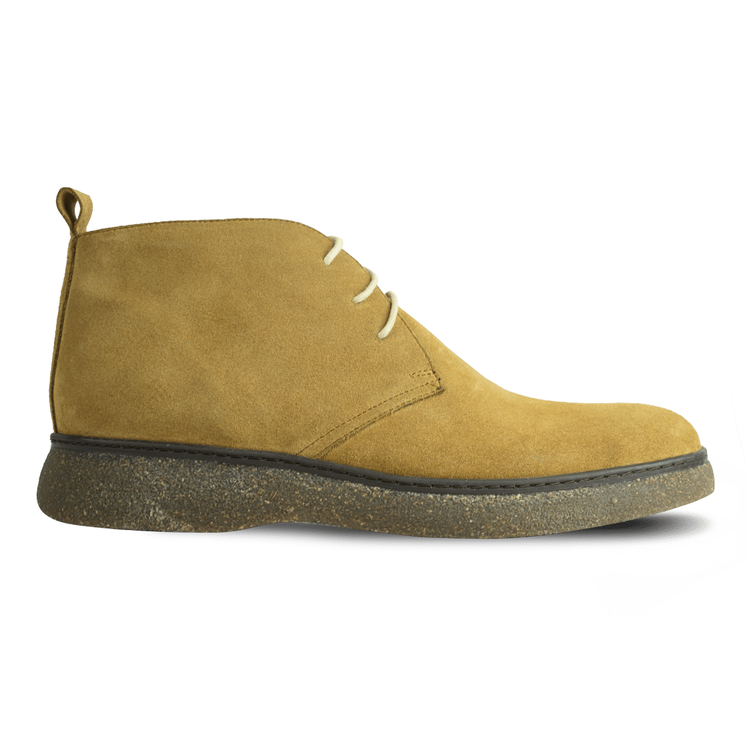 Varfell: Demi Bottes Homme - Gomme Beige - Bleather Maroc