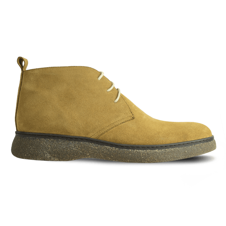 Varfell: Demi Bottes Homme - Gomme Beige - Bleather Maroc