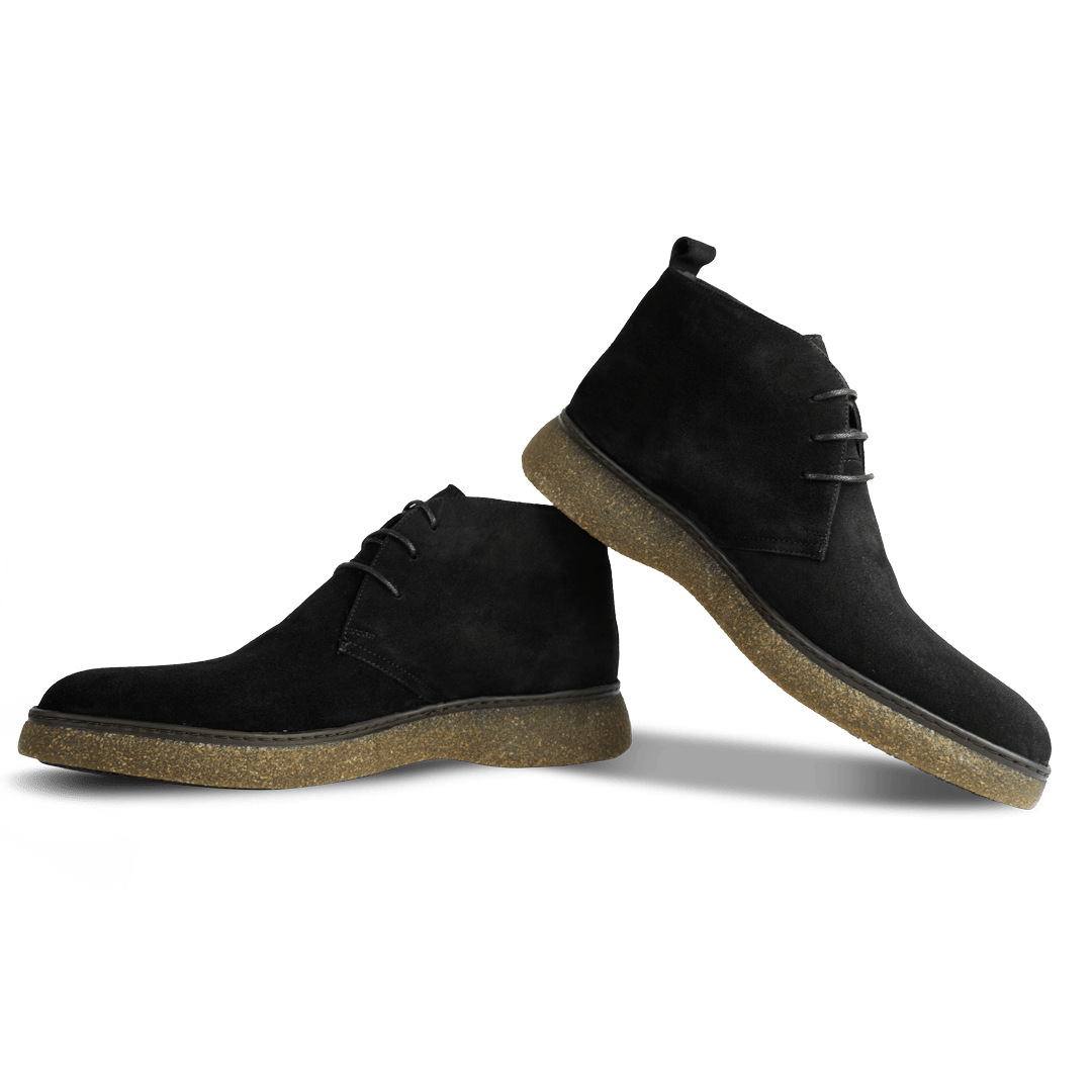Varfell: Demi Bottes Homme - Gomme Noir - Bleather Maroc