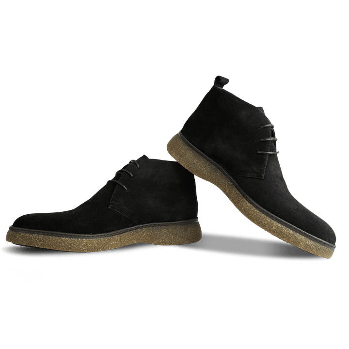 Varfell: Demi Bottes Homme - Gomme Noir - Bleather Maroc
