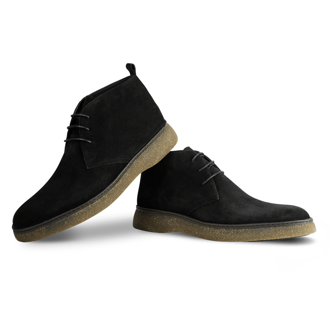 Varfell: Demi Bottes Homme - Gomme Noir - Bleather Maroc