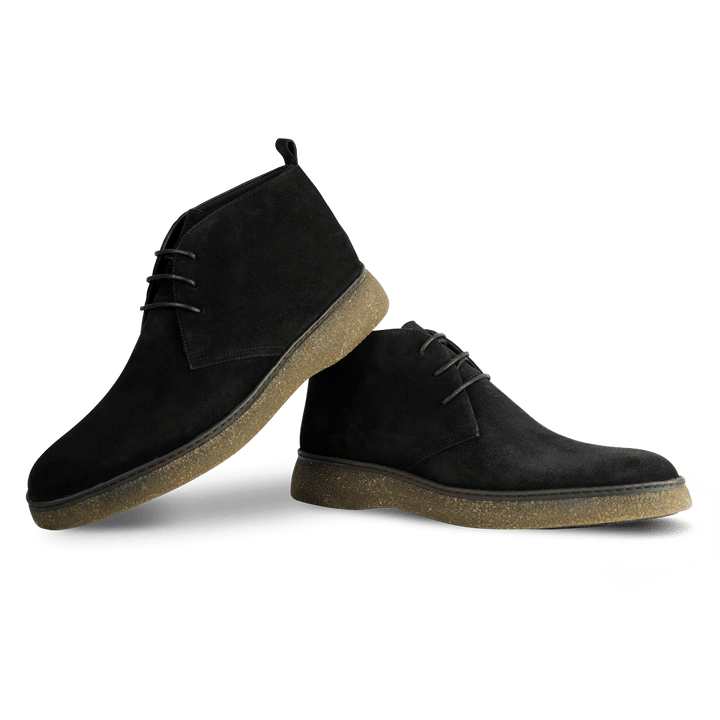 Varfell: Demi Bottes Homme - Gomme Noir - Bleather Maroc