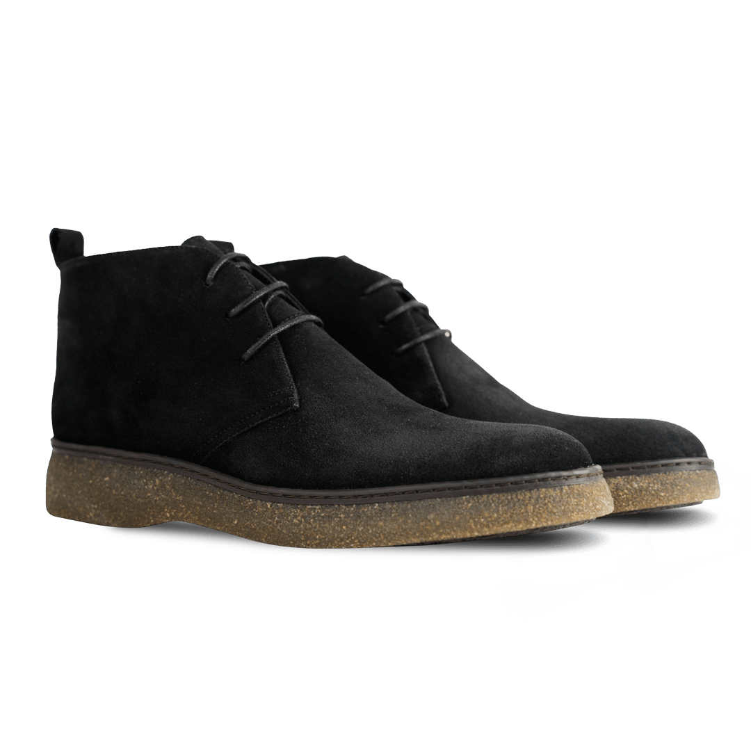 Varfell: Demi Bottes Homme - Gomme Noir - Bleather Maroc