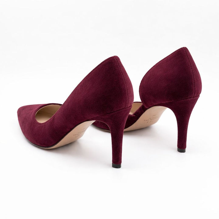 Verona - Escarpins Femme - Daim Bordeaux - Bleather Maroc