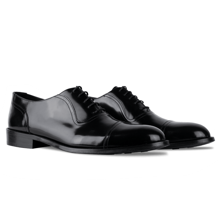 Walker: Richelieu Homme - Cuir Noir - Bleather Maroc