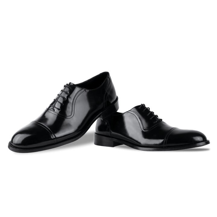 Walker: Richelieu Homme - Cuir Noir - Bleather Maroc